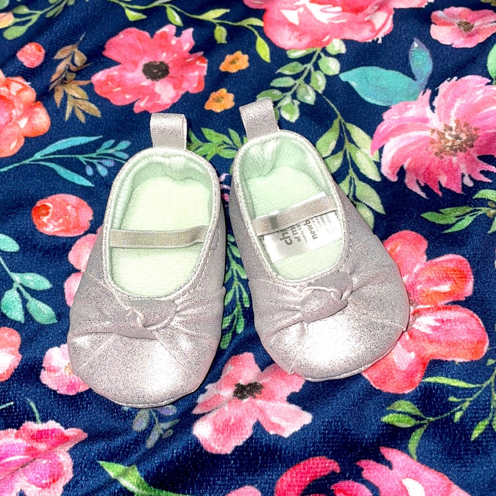 Carter’s silver dress shoes